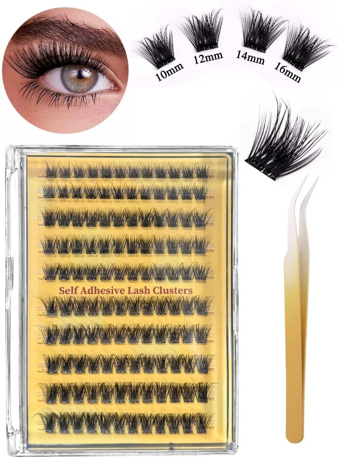 NIKITA.VIVI طقم رموش مسبقة الالتصاق 120 قطعة مع ملاقط رموش لاصقة ذاتيًا، طقم مجموعات رموش مزيفة، رموش دائرية مسبقة اللصق، طقم رموش رقيقة، رموش مزيفة للمبتدئين واستخدام الصالونات، طقم تمديد رموش افعلها بنفسك، طقم مكياج العين للرموش المزيفة بحجم 10-16 مم مجموعة أ - Image 2